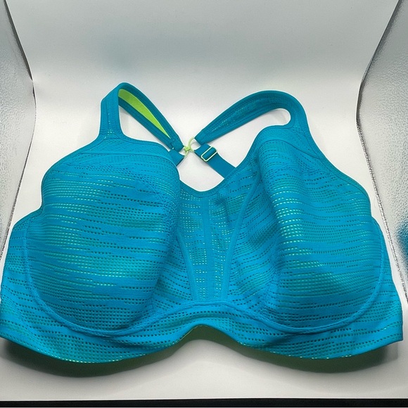 Panache Full Busted Underwire Sports Bra Lime Teal 36FF - Picture 5 of 9
